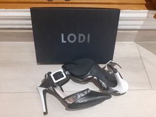 Zapatos de tacón LODI negros y blancos