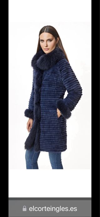 Abrigo pelo mujer Maximilian reversible XL