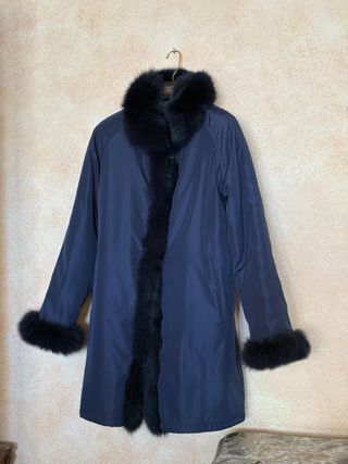 Abrigo pelo mujer Maximilian reversible XL