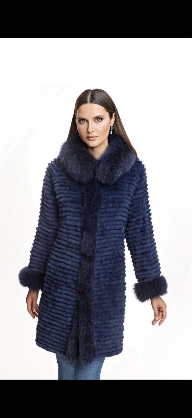 Abrigo pelo mujer Maximilian reversible XL