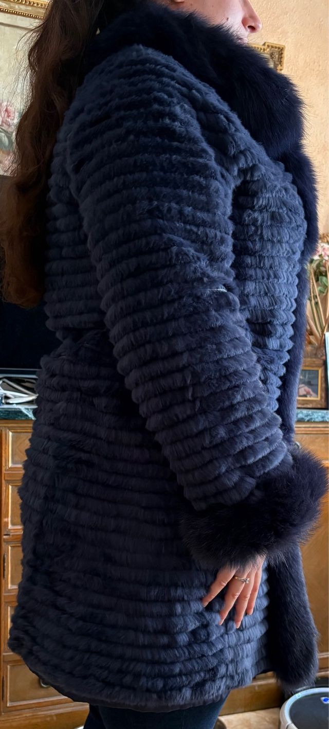 Abrigo pelo mujer Maximilian reversible XL