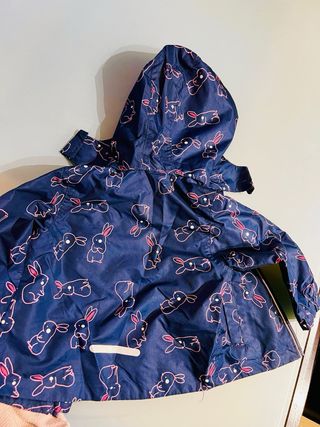 Set giacca impermeabile bimba 9/12 mesi e cardigan