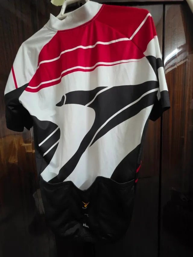 Maillot Ciclismo Triban Rojo y Blanco
