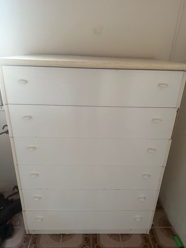 Cajonera blanca 6 cajones