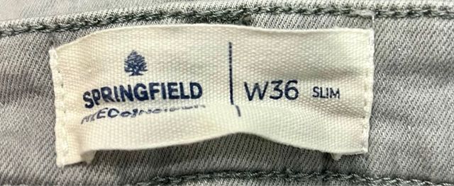 Tejano corto hombre gris