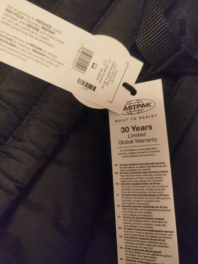 Mochila Eastpak Azul Nueva