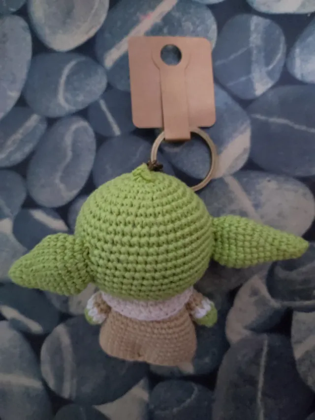 Llavero Amigurumi "Mini Yoda".