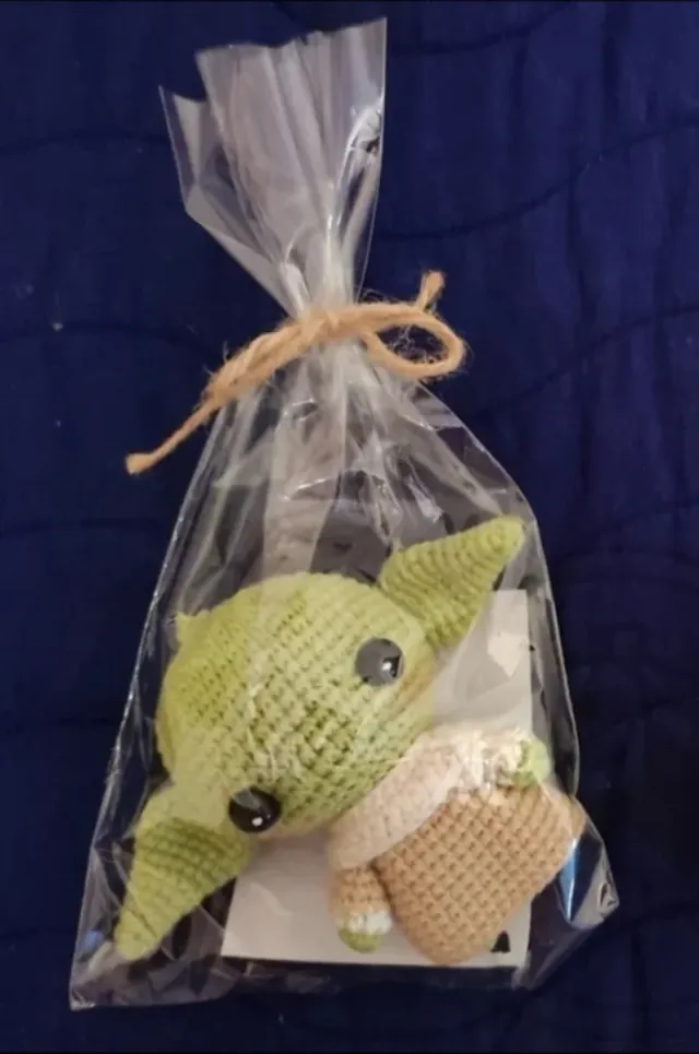 Llavero Amigurumi "Mini Yoda".