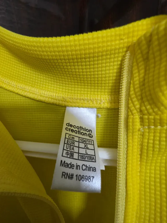 Maillot Ciclismo Amarillo Triban