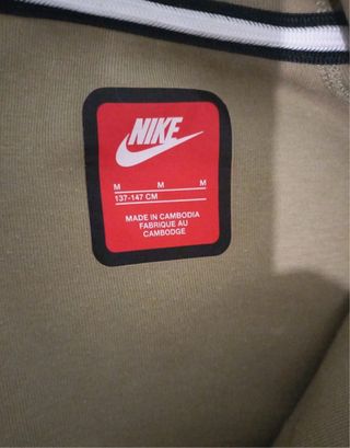 Nike Tech Fleece Sudadera Beige Negra