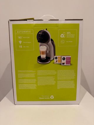 Cafetera Mini Me De'Longhi Negra y Gris