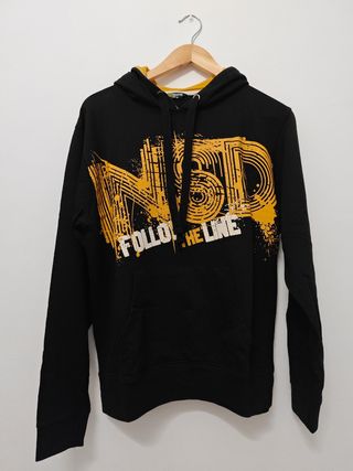 Sudadera Inside Negra con Estampado