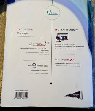 Libro de Texto de Psicologia 2 Bachillerato. 