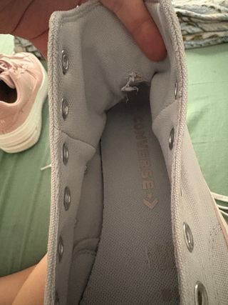 Converse Chuck Taylor Botas Grises Rosas