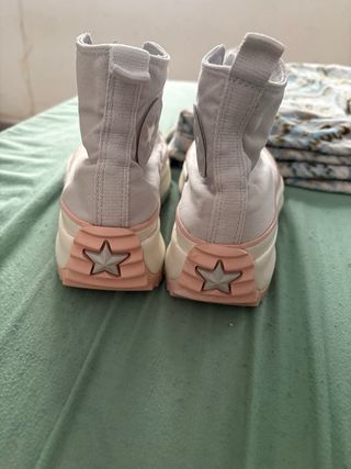 Converse Chuck Taylor Botas Grises Rosas