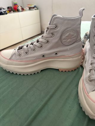 Converse Chuck Taylor Botas Grises Rosas