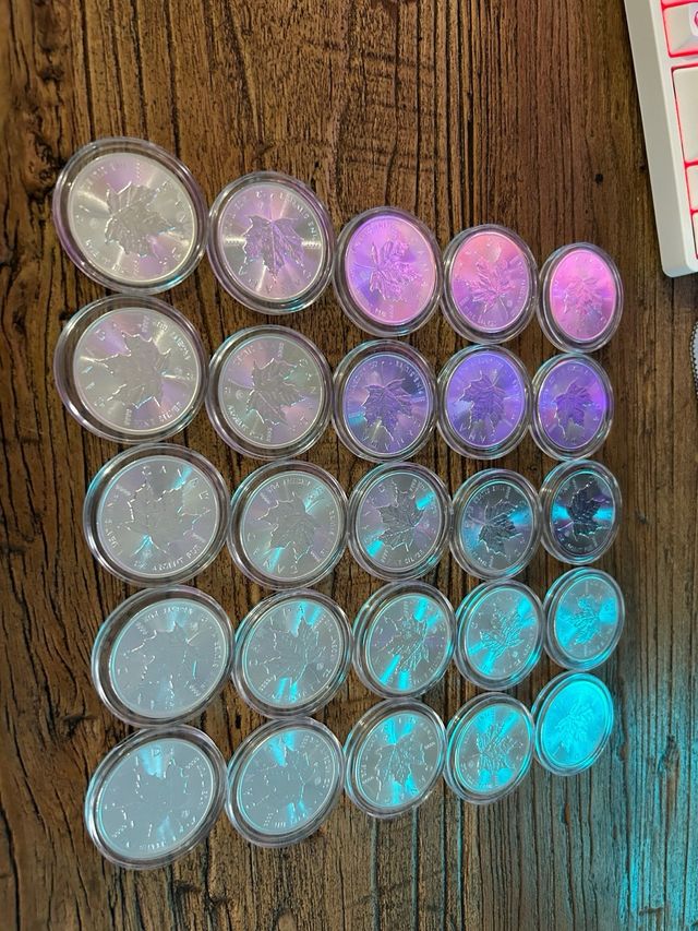 Moneda Plata Maple Leaf 25 oz 9999