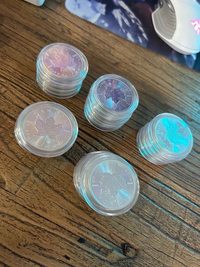 Moneda Plata Maple Leaf 25 oz 9999