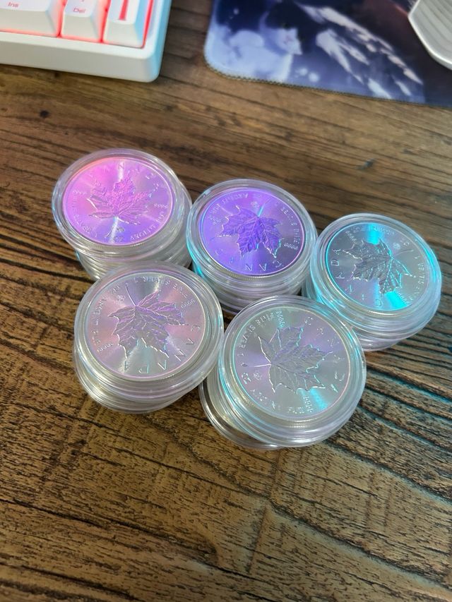 Moneda Plata Maple Leaf 25 oz 9999