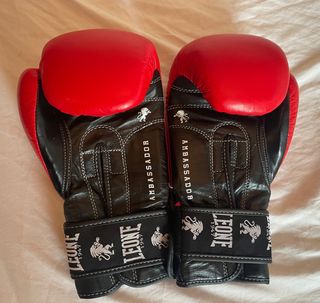 GUANTES BOXEO LEONE ROJOS 10oz