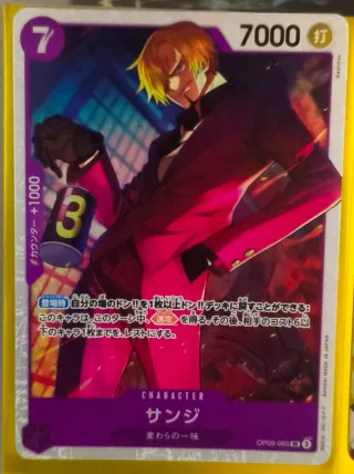 3 Carte One Piece Adio Luffy Sanji NM