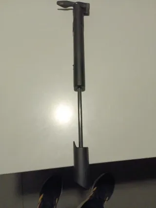 Inflador de bicicleta negro