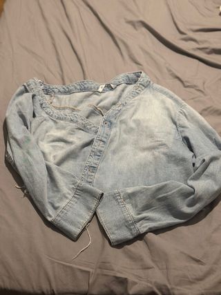 Camisa tejana Zara manga larga