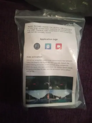 Pantalla para camión con cámara 