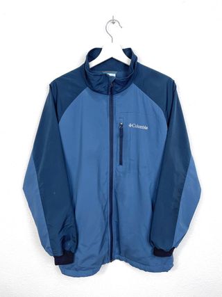 Chaqueta Cortavientos Columbia Retro Oversize Azul