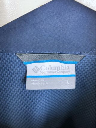 Chaqueta Cortavientos Columbia Retro Oversize Azul