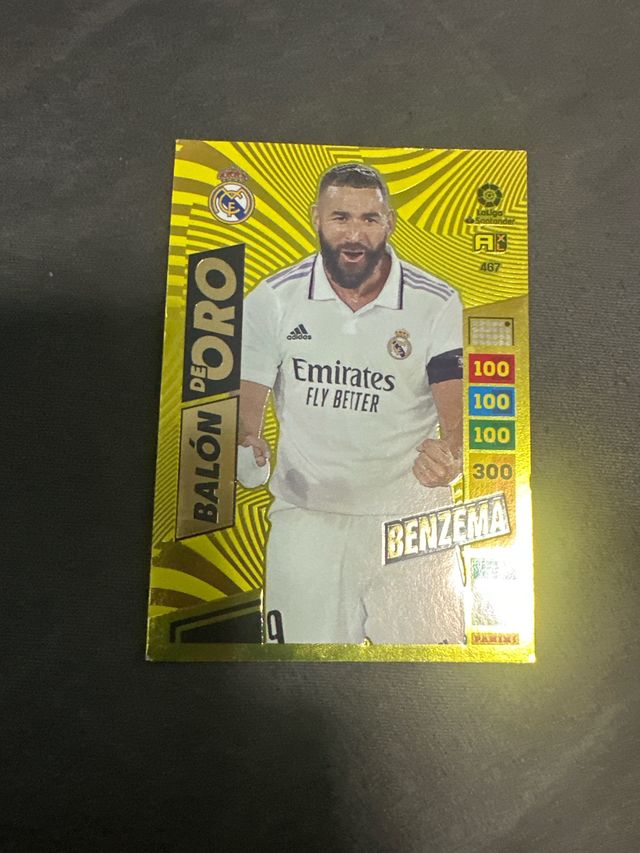 Carta Benzema Balón de Oro Adrenalyn 22-23
