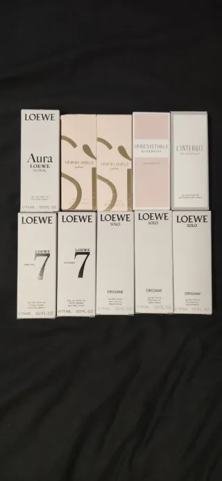 Lote 10 perfumes 15ml para Buddy. 