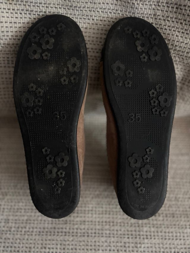 Bailarinas niña marrón y dorado