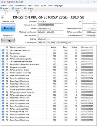 SSD Kingston 128GB SATA3