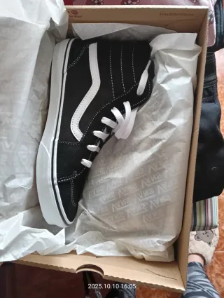 Zapatillas Vans de bota unisex Negras.