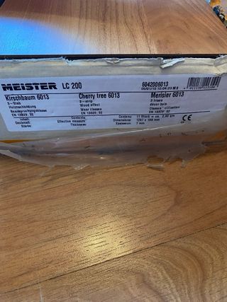 Caja de suelo laminado
