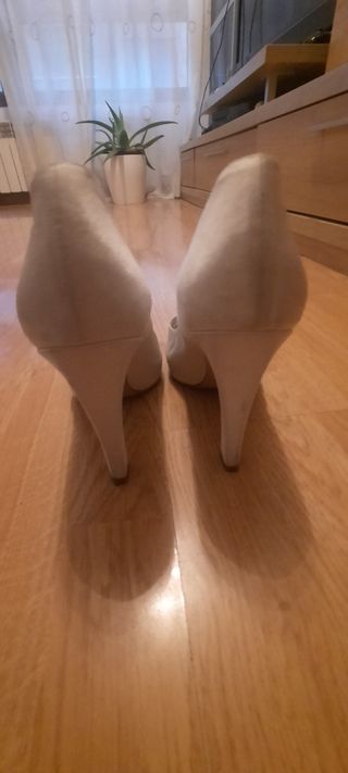 Zapatos de Novia Pura López Beige