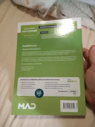 subalterno temario parte especial 2024
