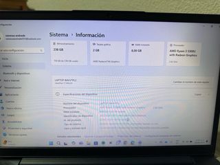Portátil Lenovo IdeaPad 3 AMD Ryzen 3
