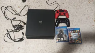 Ps4 Pro 1TB Negra + 2 Mandos + Juegos
