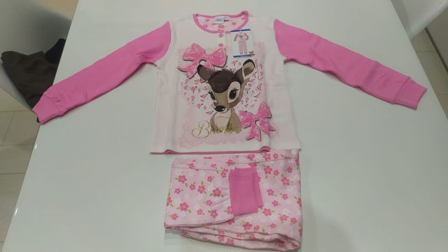 Pigiama Disney Bambi Rosa e Bianco