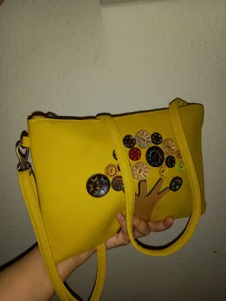 Bolso vintage árbol botones