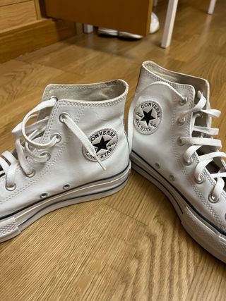 Converse Piel Blancas Mujer