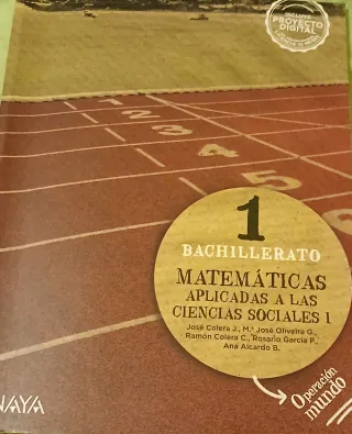 Matemáticas aplicadas a las Ciencias Sociales I.