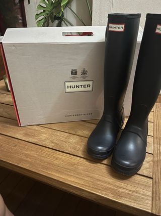 Botas de agua Hunter azul marino