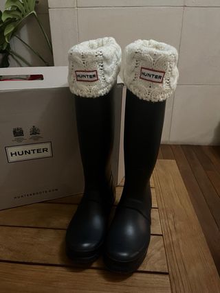 Botas de agua Hunter azul marino