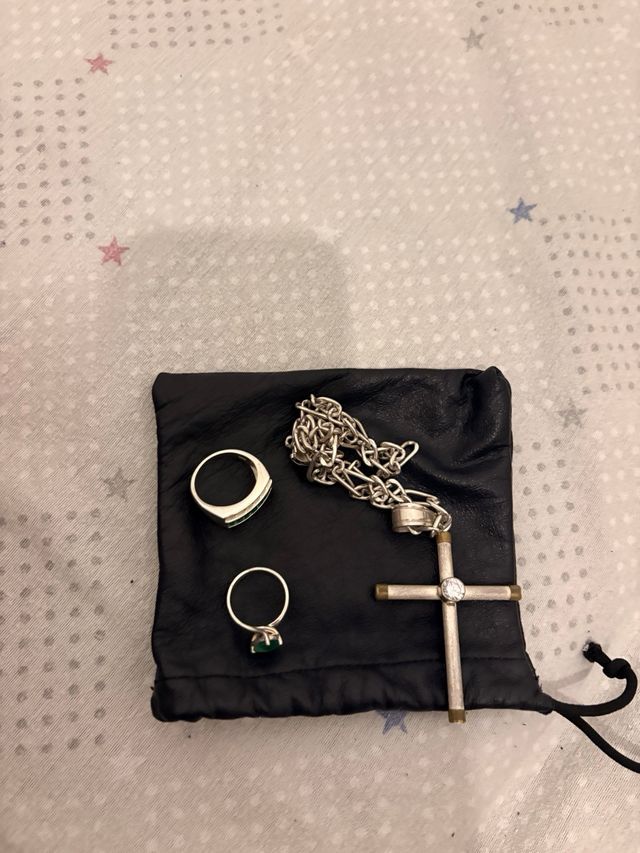 Anillo Dama Esmeralda Plata