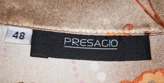 Blusa PRESAGIO beige y naranja