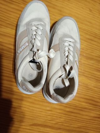 Zapatillas deportivas BIMBA Y LOLA beige/blanco T.