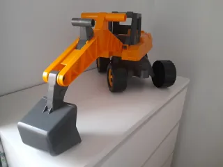 Excavadora correpasillos 50cm grúa pala